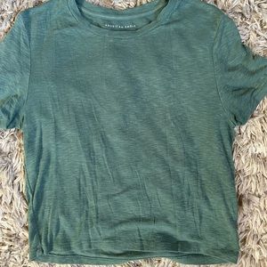 Green crop top
